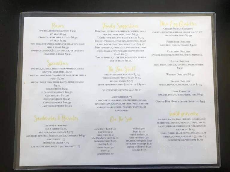 Brianna's Breakfast - Bridgewater, MA menu_pic