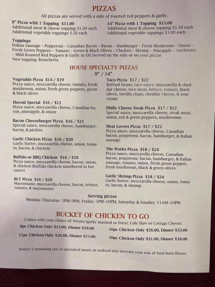 Country Gardens Motel & Lounge - Soldiers Grove, WI menu_pic