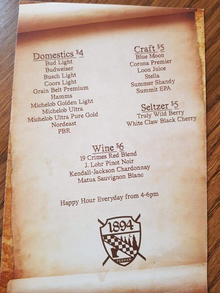 1894 - Perham, MN menu_pic