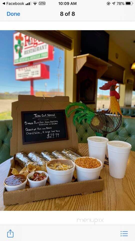 Rigo's - Benson, AZ menu_pic