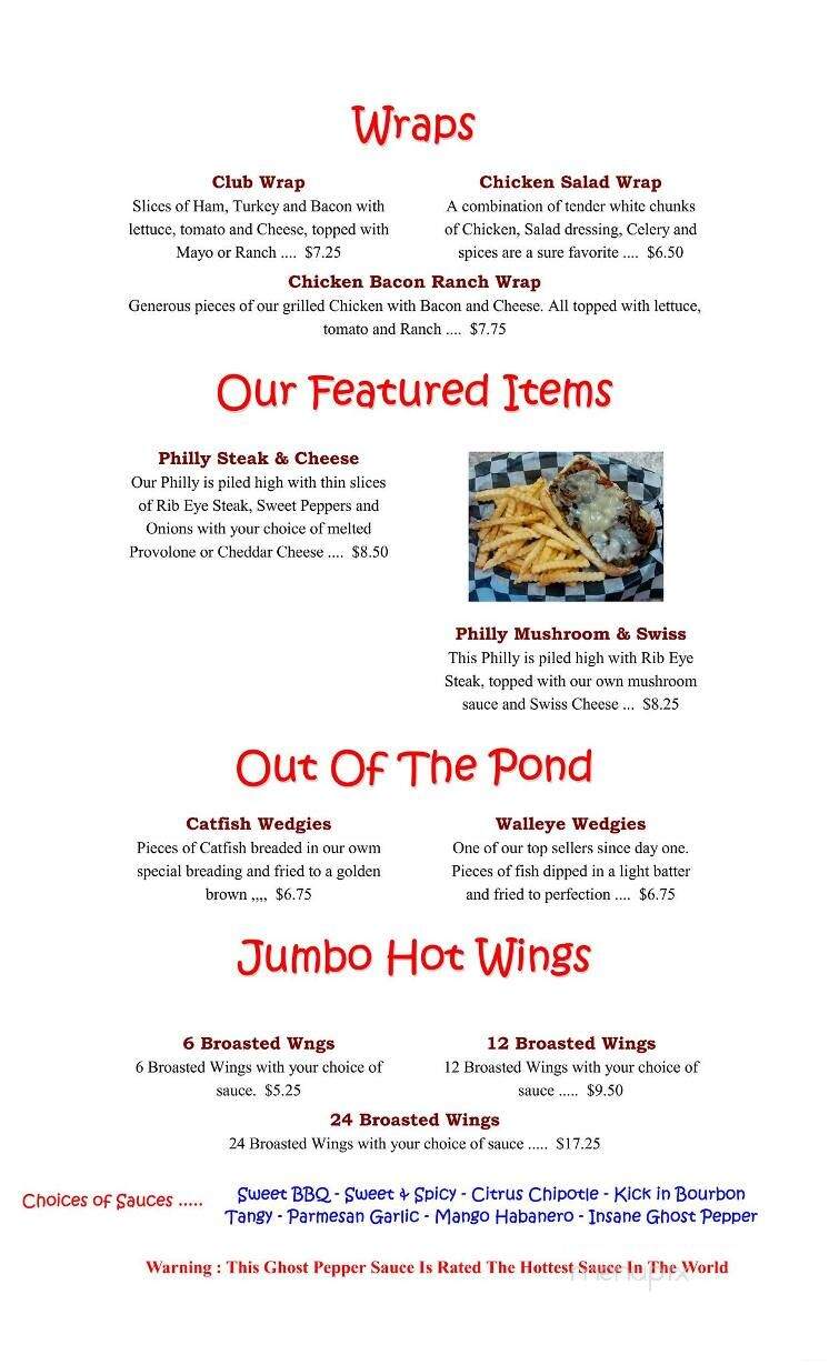 Rumours Sports Bar & Grill - Marshalltown, IA menu_pic