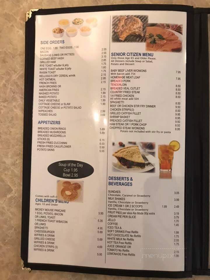 Eighteen Wheeler Restaurant - Taylor, MO menu_pic