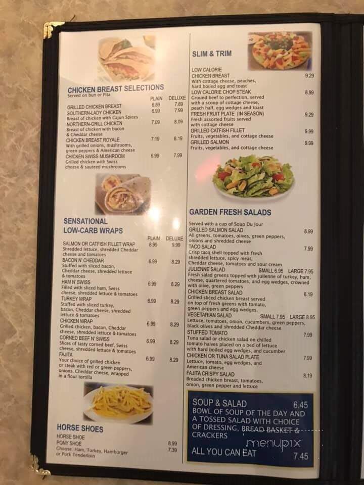Eighteen Wheeler Restaurant - Taylor, MO menu_pic