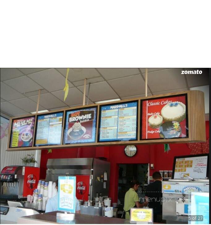 Marshall's Ice Cream Bar - Massapequa, NY menu_pic
