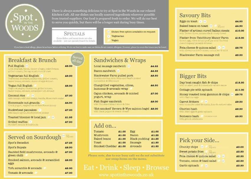 Spot In The Woods - Friendship, WI menu_pic