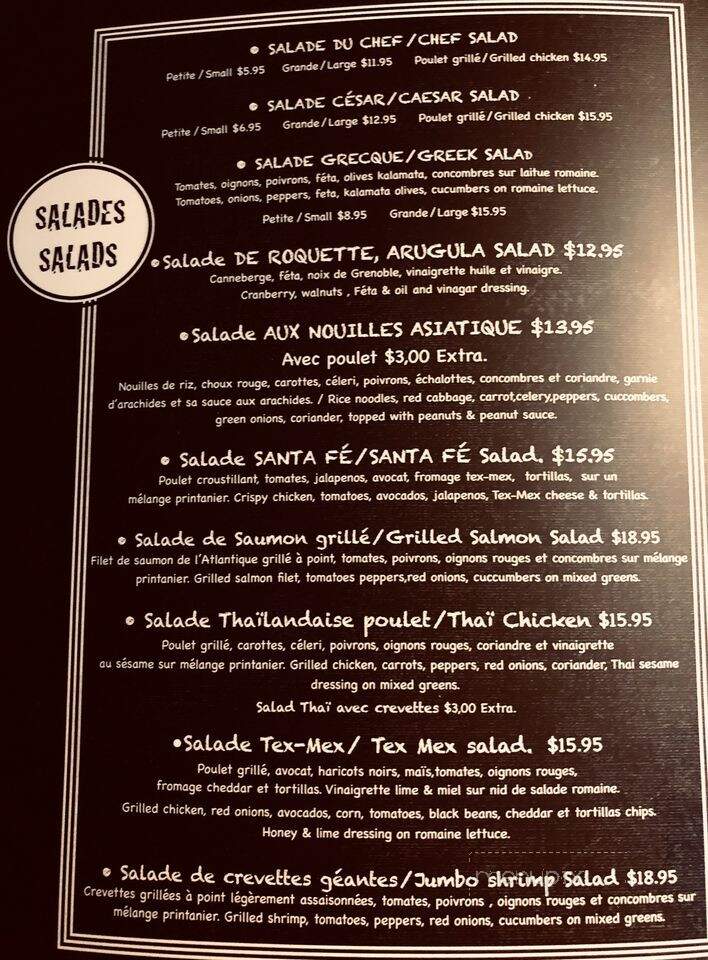 Resto Bar Top Shot - Lachute, QC menu_pic
