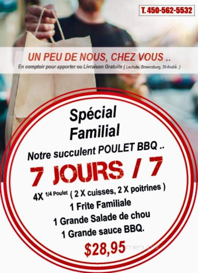 Resto Bar Top Shot - Lachute, QC menu_pic