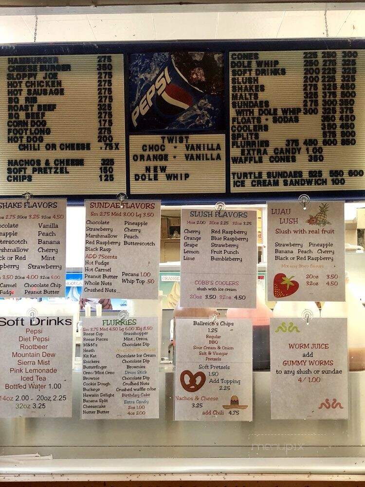 Cobbs Drive-In - Sandusky, OH menu_pic