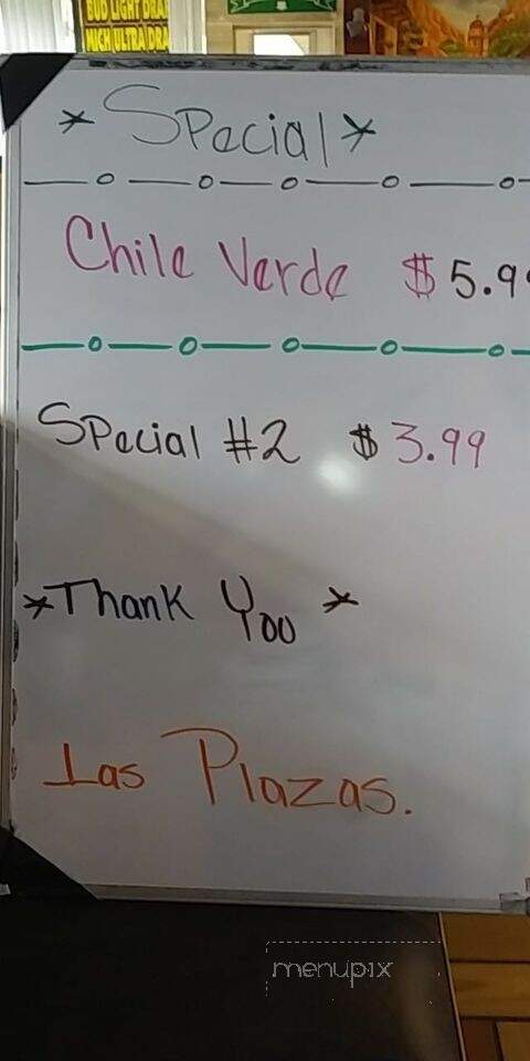 Las Plazas Mexican - Mcewen, TN menu_pic