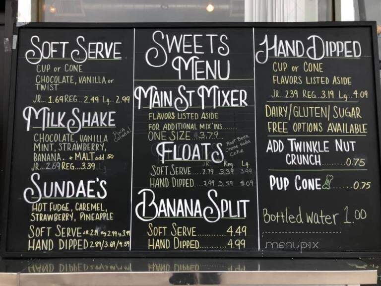 Point Drive Inn - North Judson, IN menu_pic