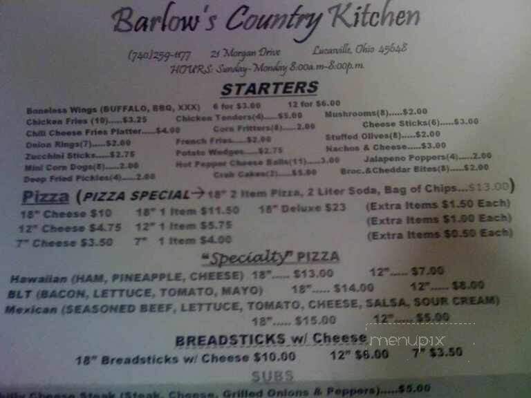 Barlow's Country Kitchen - Lucasville, OH