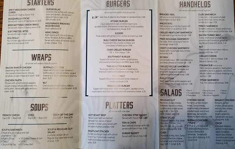 Country Farmhouse - Wayne, OH menu_pic
