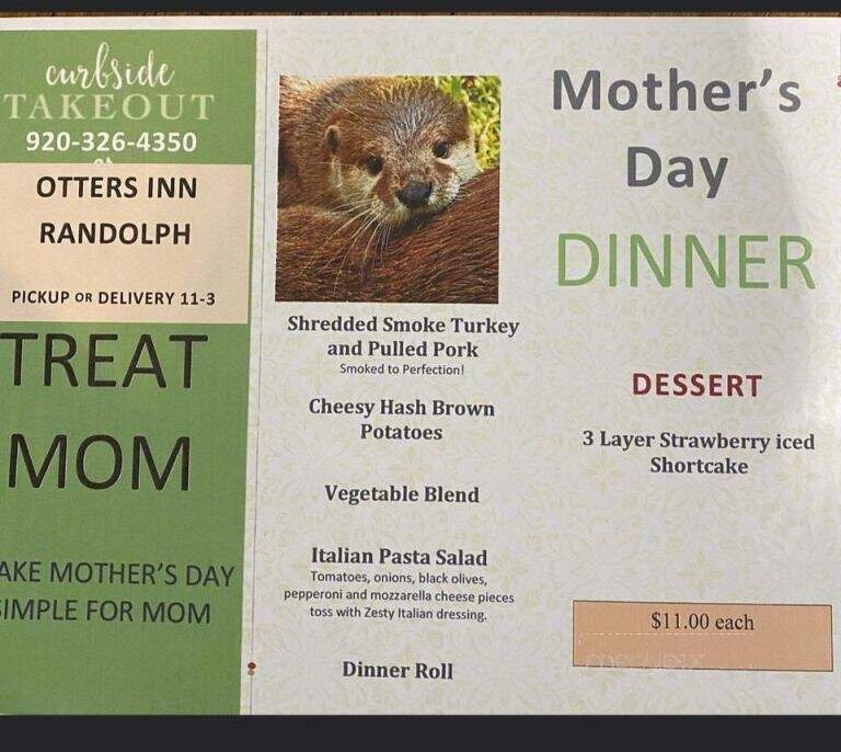 Otter's Inn - Randolph, WI menu_pic