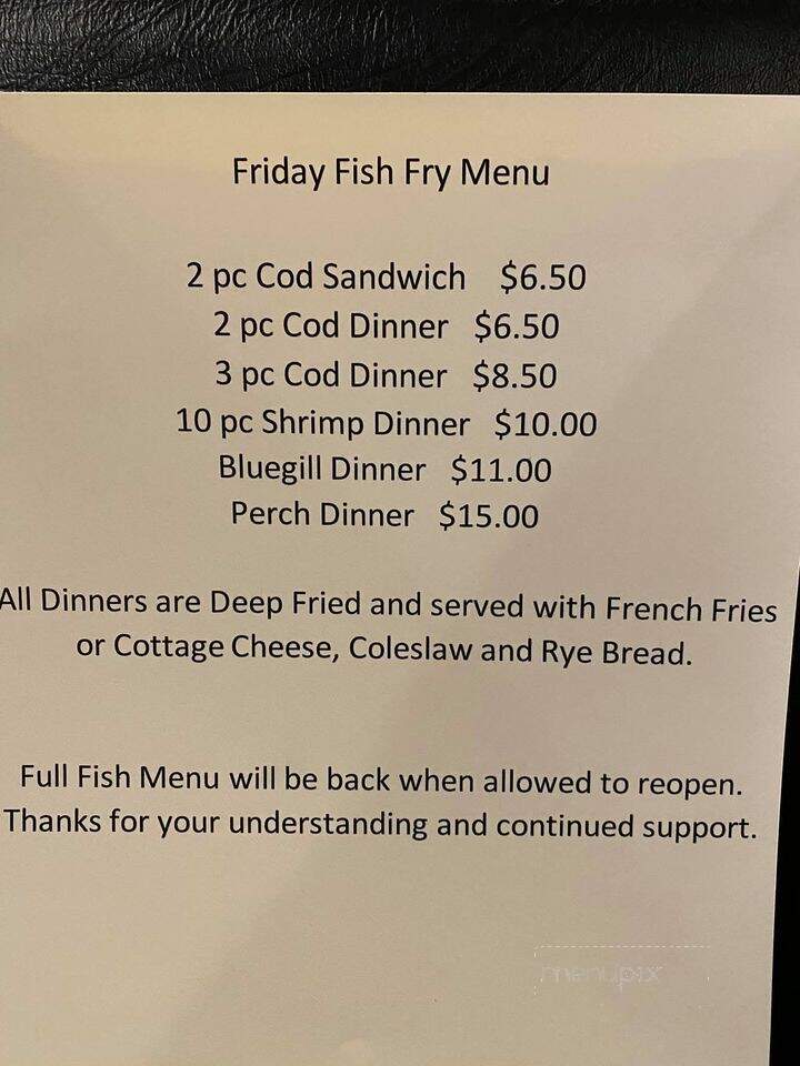 Otter's Inn - Randolph, WI menu_pic