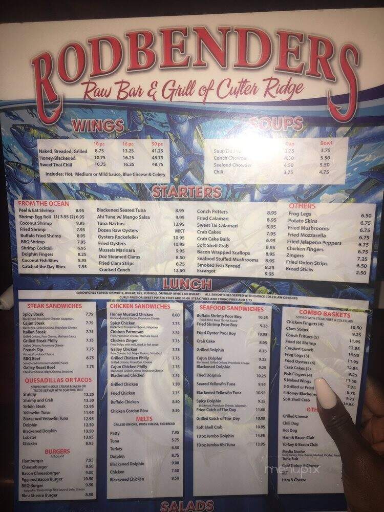 Rodbenders Rawbar - Cutler Bay, FL menu_pic