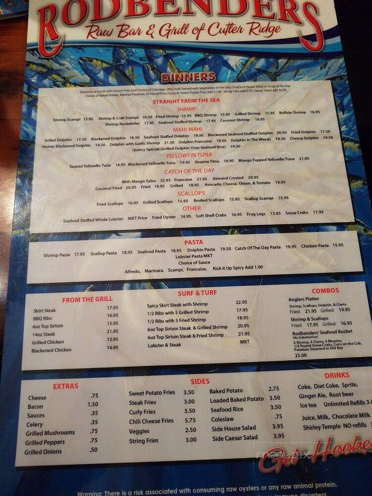 Rodbenders Rawbar - Cutler Bay, FL menu_pic