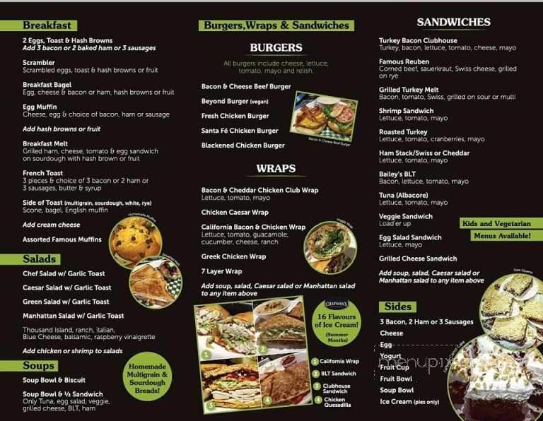 Bailey's In The Village - Qualicum Beach, BC menu_pic