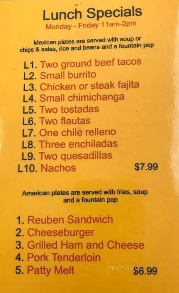 Amigos - Freeport, IL menu_pic