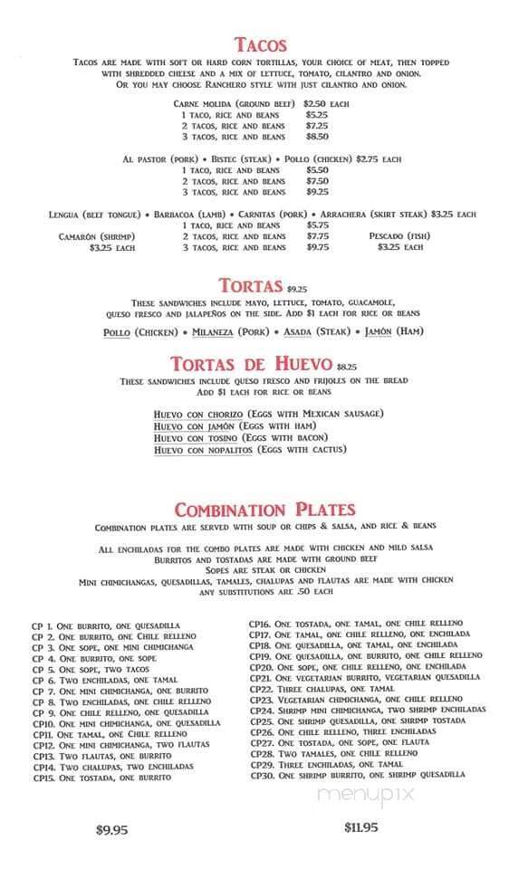 Amigos - Freeport, IL menu_pic