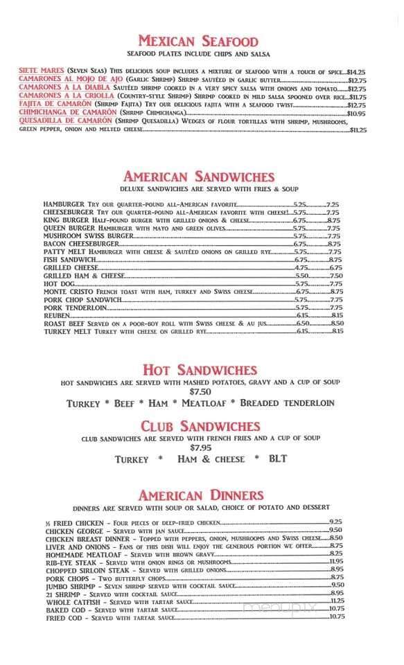 Amigos - Freeport, IL menu_pic