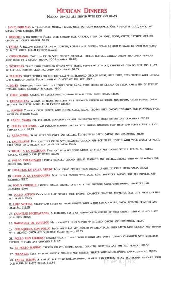 Amigos - Freeport, IL menu_pic