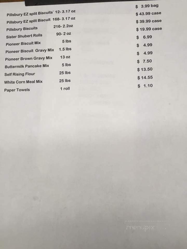 Suitor's Meat Co - Rienzi, MS menu_pic