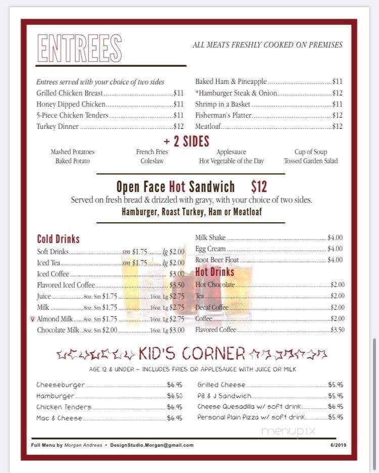 Laurel's Cafe - Honesdale, PA menu_pic