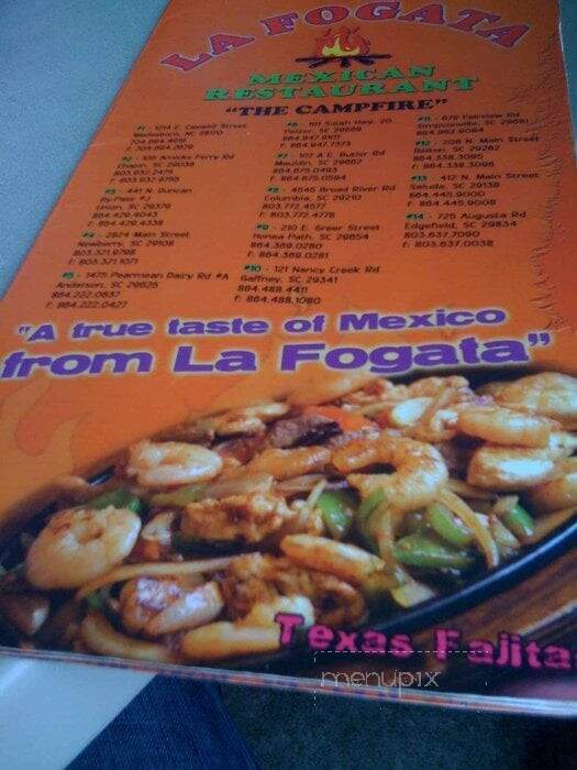 La Fogata Mexican Restaurant - Chapin, SC