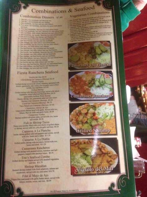Fiesta Ranchera - McMinnville, TN menu_pic