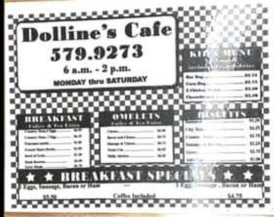Dolline's - Clifton, SC menu_pic