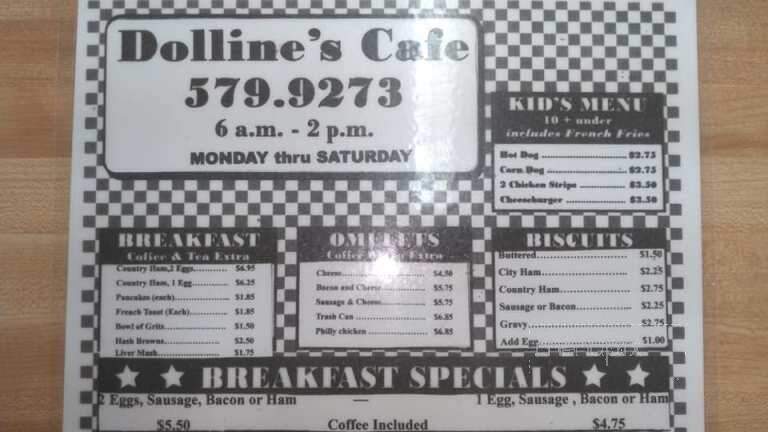 Dolline's - Clifton, SC menu_pic