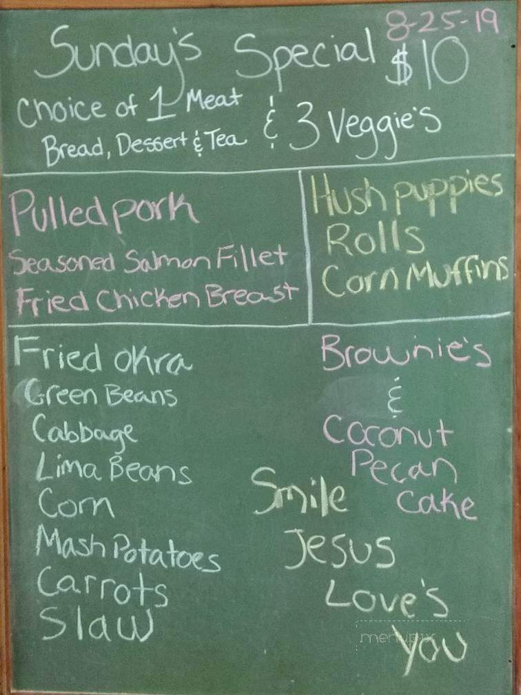 Dolline's - Clifton, SC menu_pic