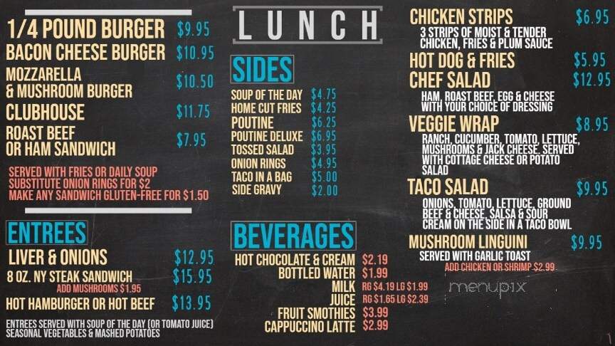 Valley Bake & Coffee Shop - Fort Qu'Appelle, SK menu_pic
