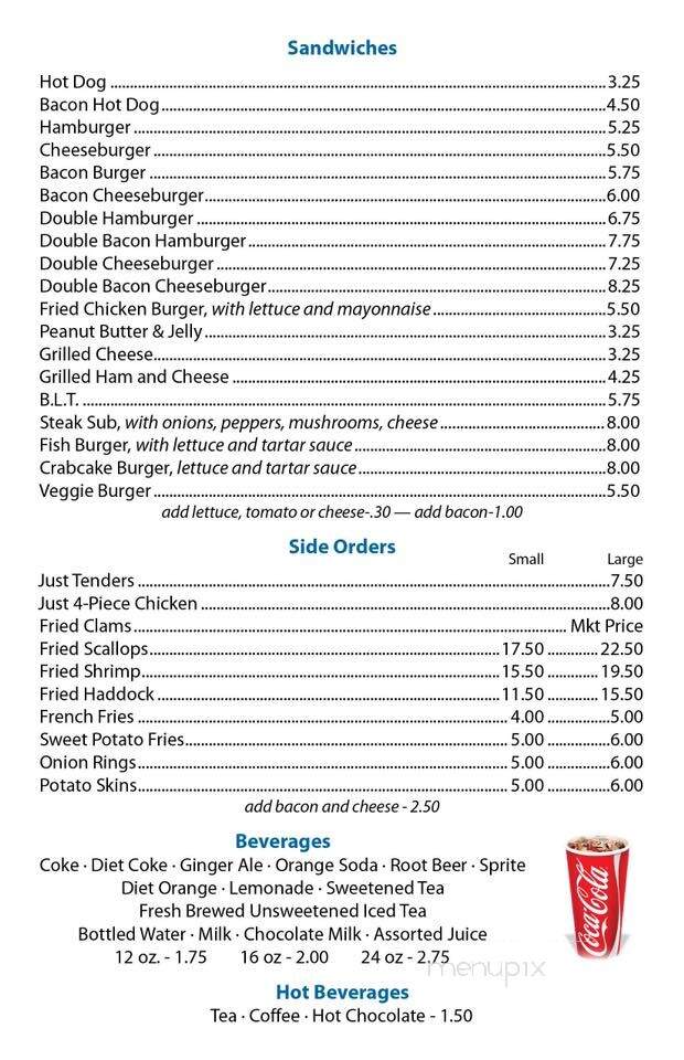 Fish Net - Blue Hill, ME menu_pic