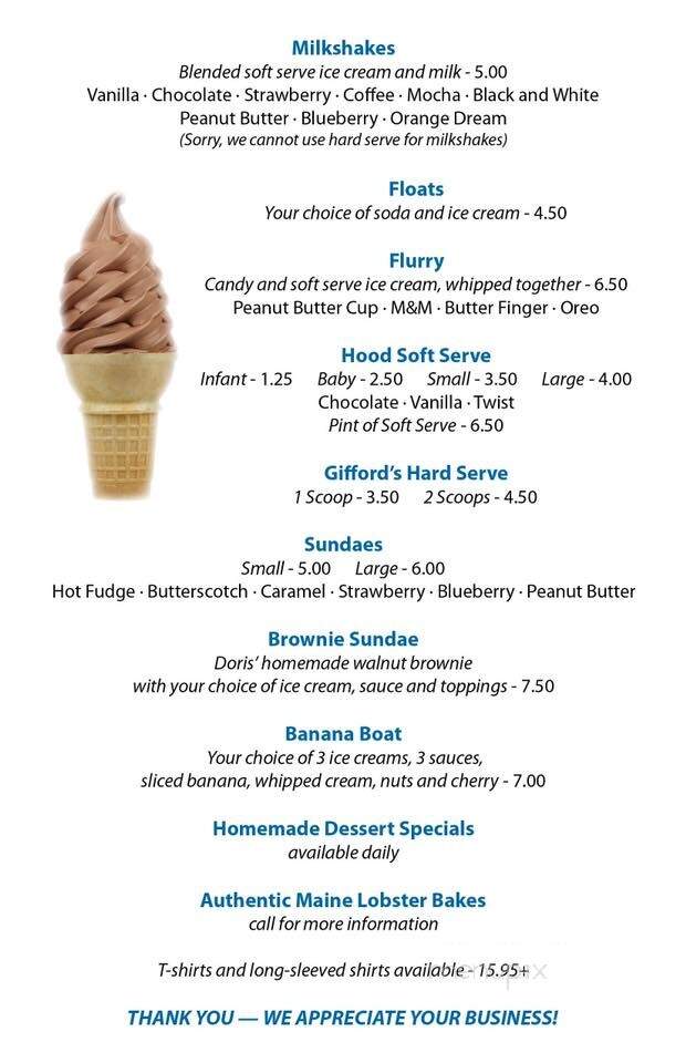 Fish Net - Blue Hill, ME menu_pic