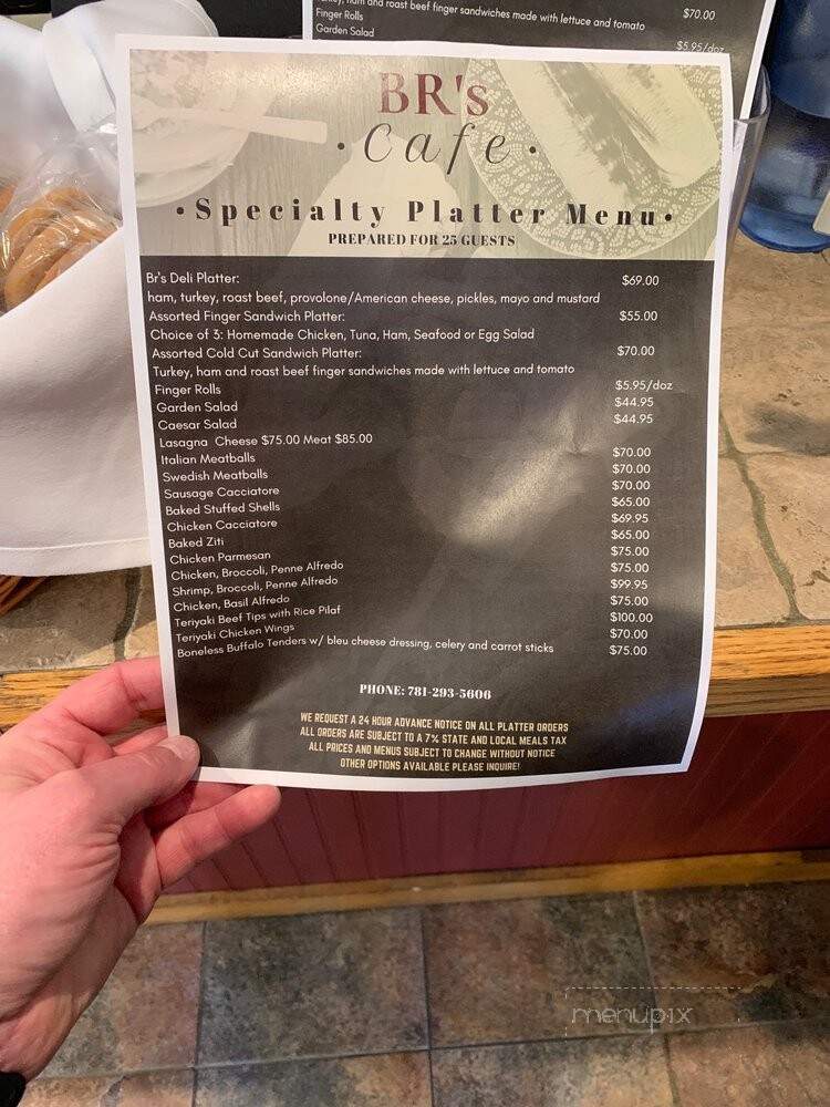 B R's Sub & Pizza - Halifax, MA menu_pic