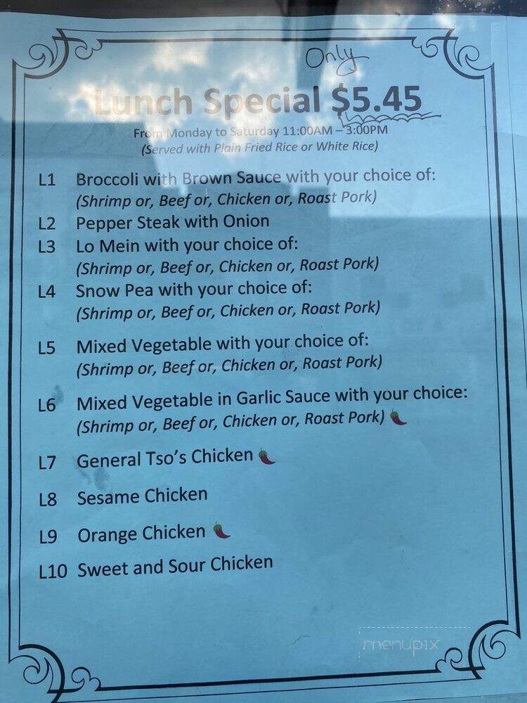 New China Wok - Mount Carmel, PA menu_pic