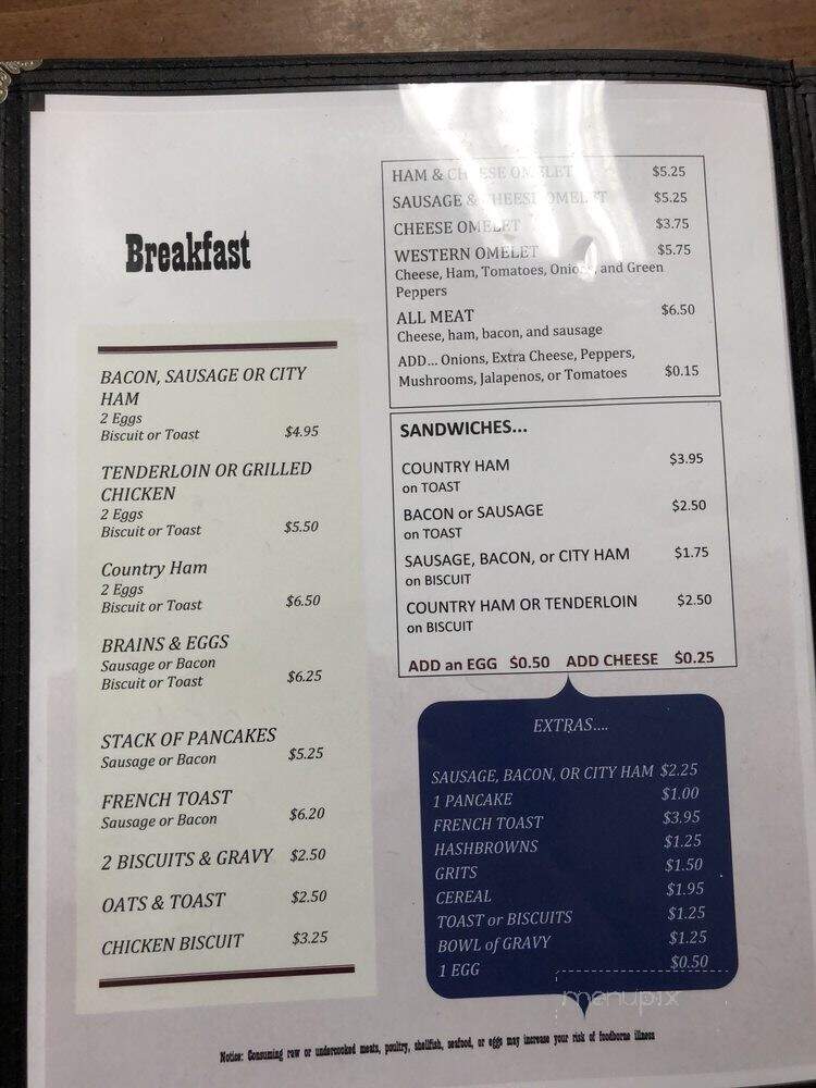Kathy's Kafe - Indian Mound, TN menu_pic