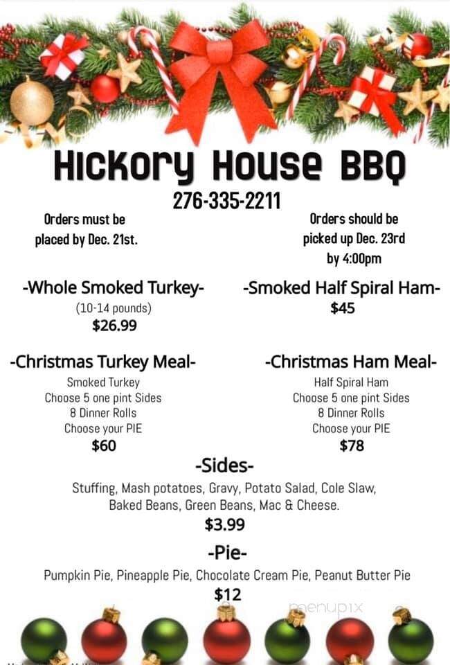 Hickory House BBQ - Wytheville, VA