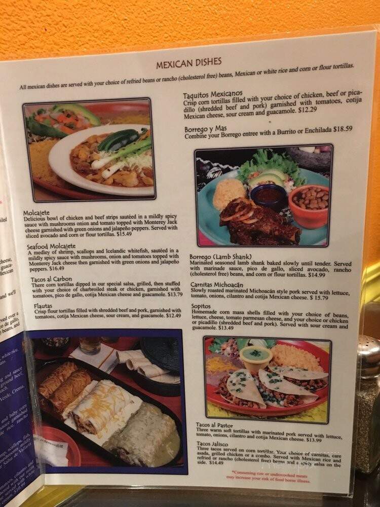 Don Habanero Mexican Restaurant - Colusa, CA menu_pic