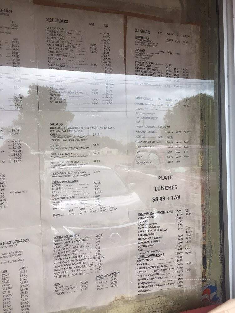 Chuck's Dairy Bar - Rolling Fork, MS menu_pic