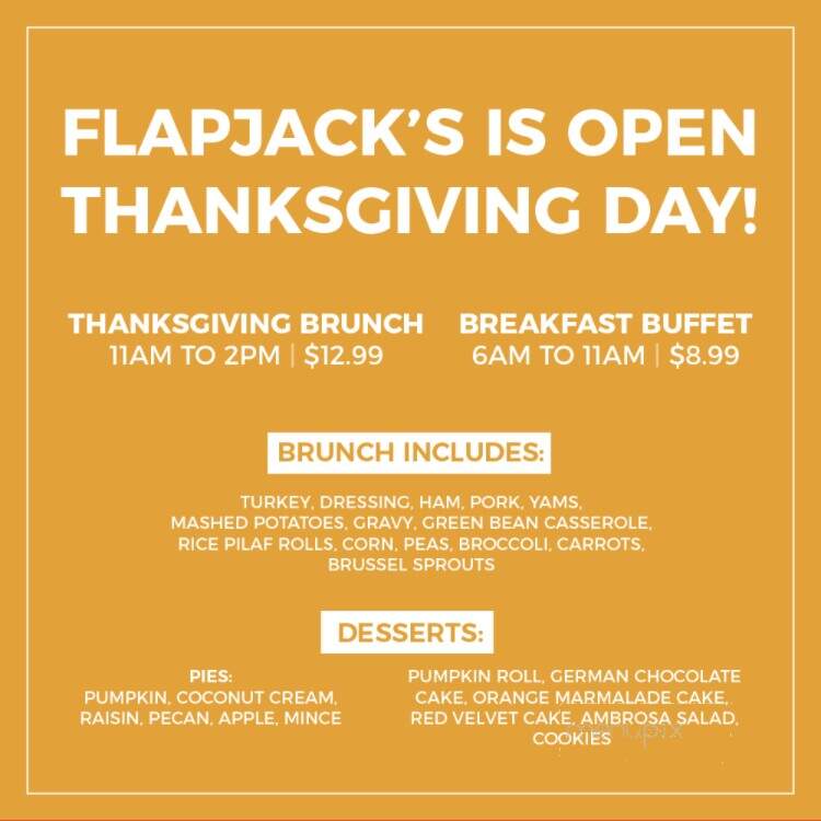 Flapjack's Restaurant - Springdale, AR menu_pic