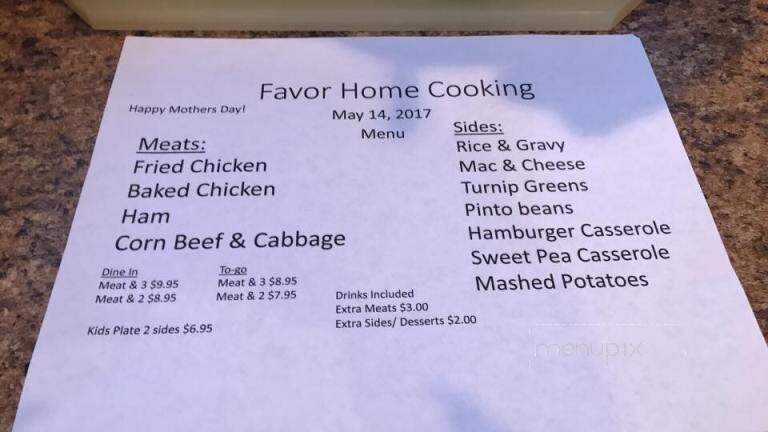 Favor Home Cooking - Anderson, SC