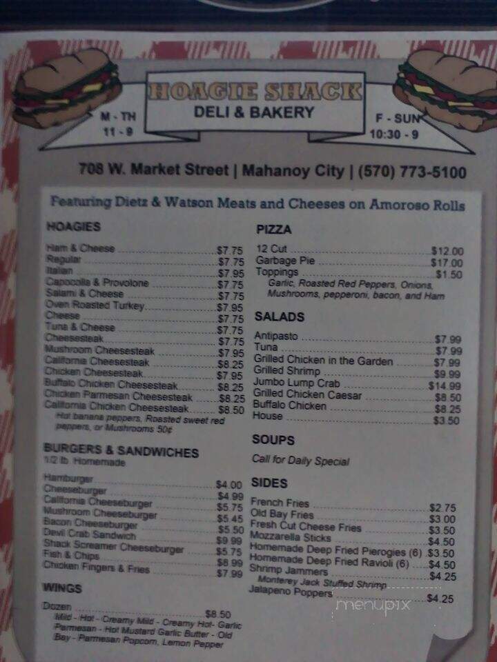 City Seafood and Steakhouse - Mahanoy City, PA menu_pic