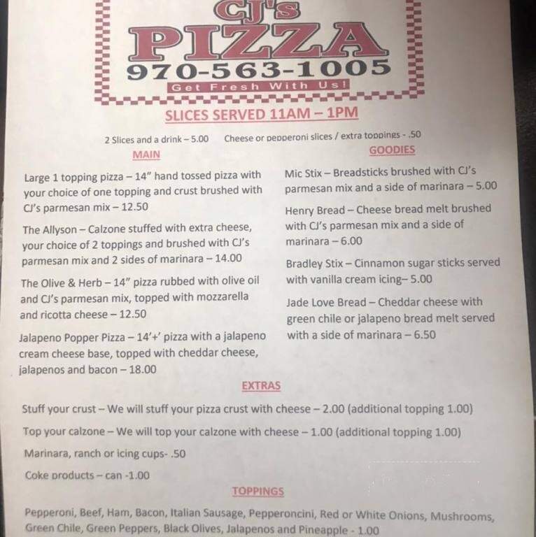 CJs Pizza - Ignacio, CO menu_pic