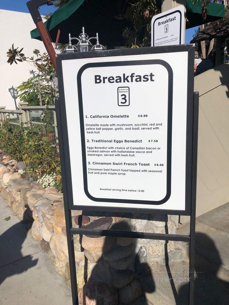 Number Three Restaurant - Laguna Beach, CA menu_pic