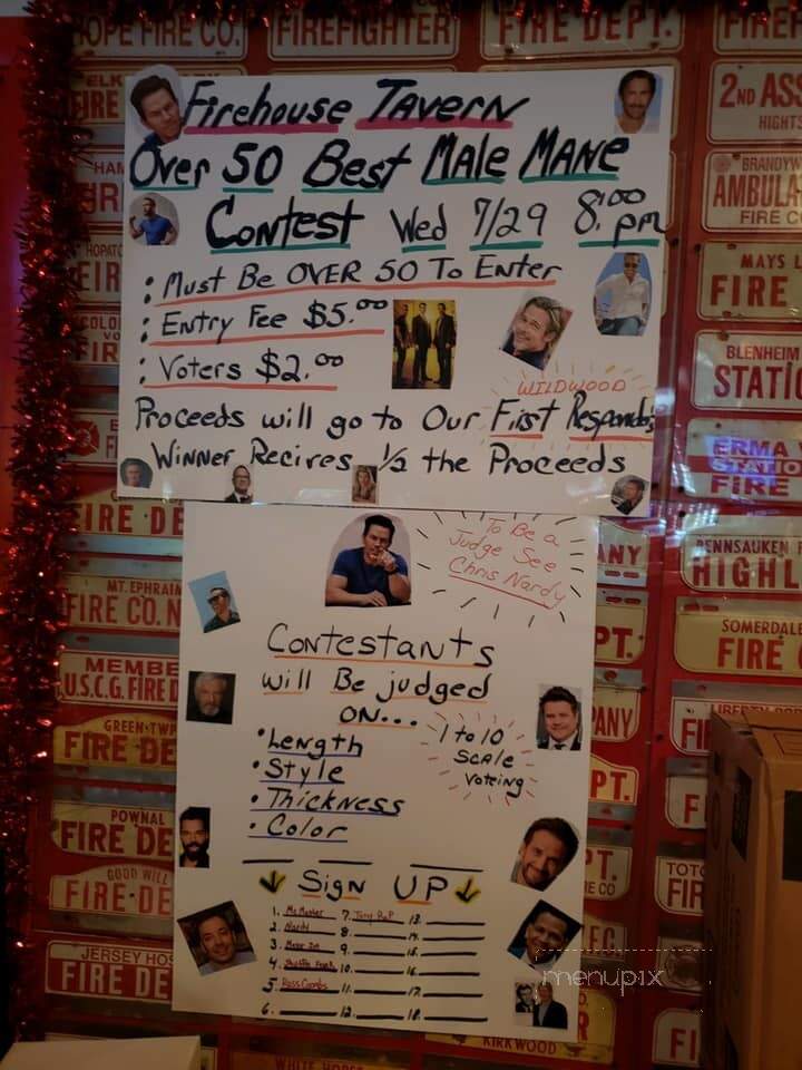 The Firehouse Tavern - Wildwood, NJ menu_pic