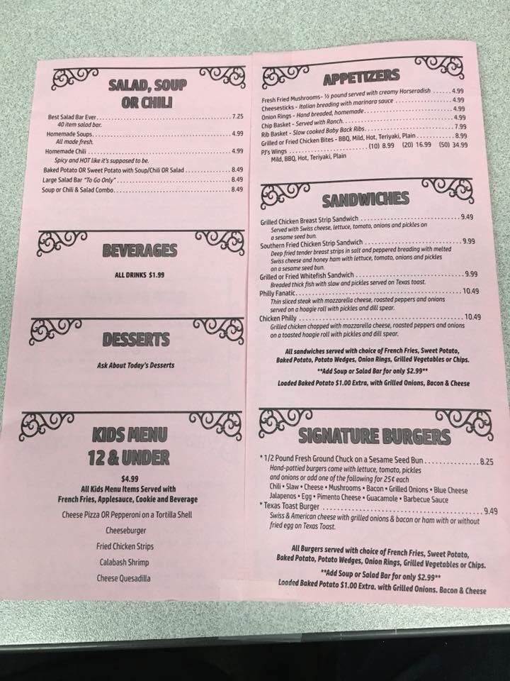 Bethlehem Seafood & Steak - Taylorsville, NC menu_pic