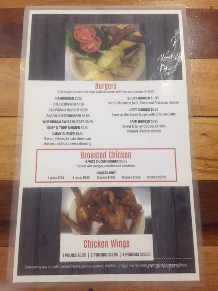 Circle Pines Bar & Grill - Gordon, WI menu_pic