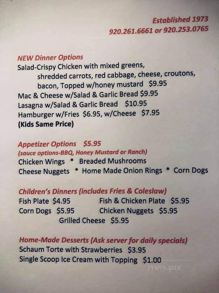 Lindberg's By The River - Watertown, WI menu_pic